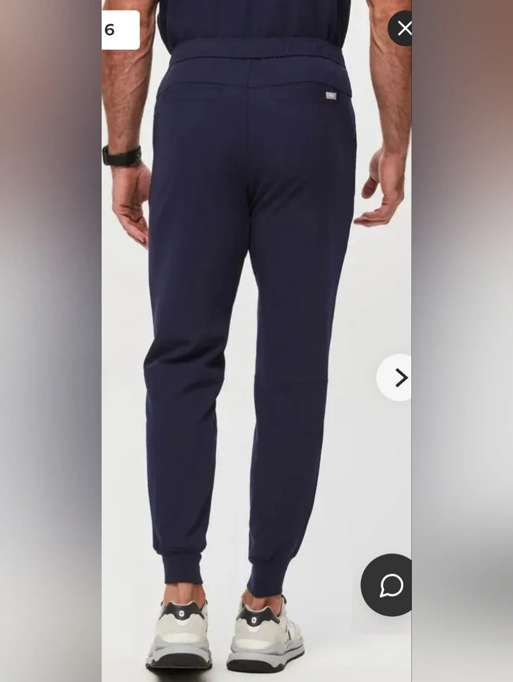 Figs Mens Medium Tall Navy Blue Tansen Jogger Scrub Pants